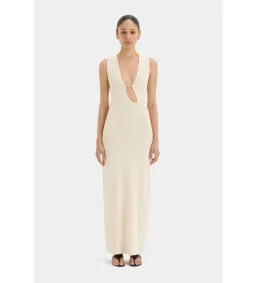 Sir the Label Kinetic Beaded Maxi Dress Ecru Size 1/Au 8 for rent on The Volte - image 1