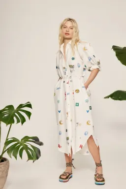 Alemais Soleil Shirtdress Print Size 10 for rent on The Volte - image 1