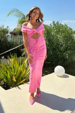 Pfeiffer Ramos Midi Dress Pink Size M / AU 10 for rent on The Volte - image 3