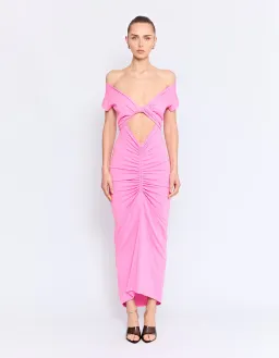 Pfeiffer Ramos Midi Dress Pink Size M / AU 10 for rent on The Volte - image 1