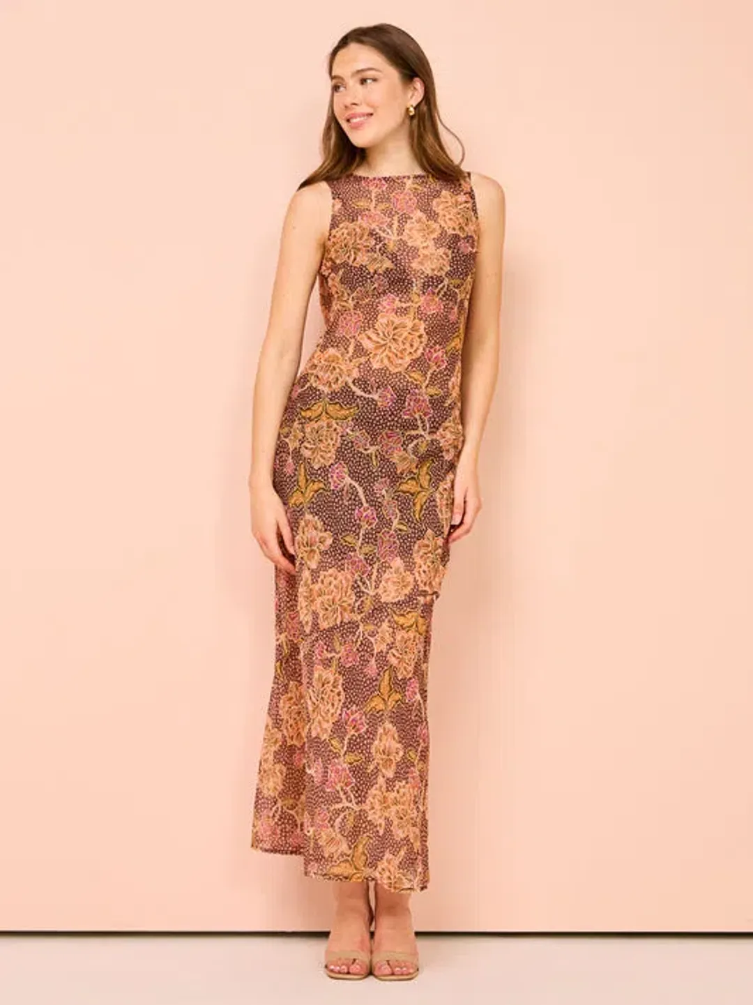 Hansen & Gretel Emmery Dress In Ruby Bohemia Size 6 for rent on The Volte - main image