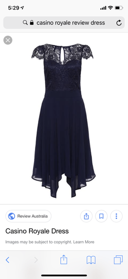 Casino royale navy dress size 10 for rent on The Volte - image 2