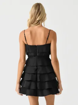 Acler Black Balderstone Mini Dress Black Size 8 for rent on The Volte - image 4