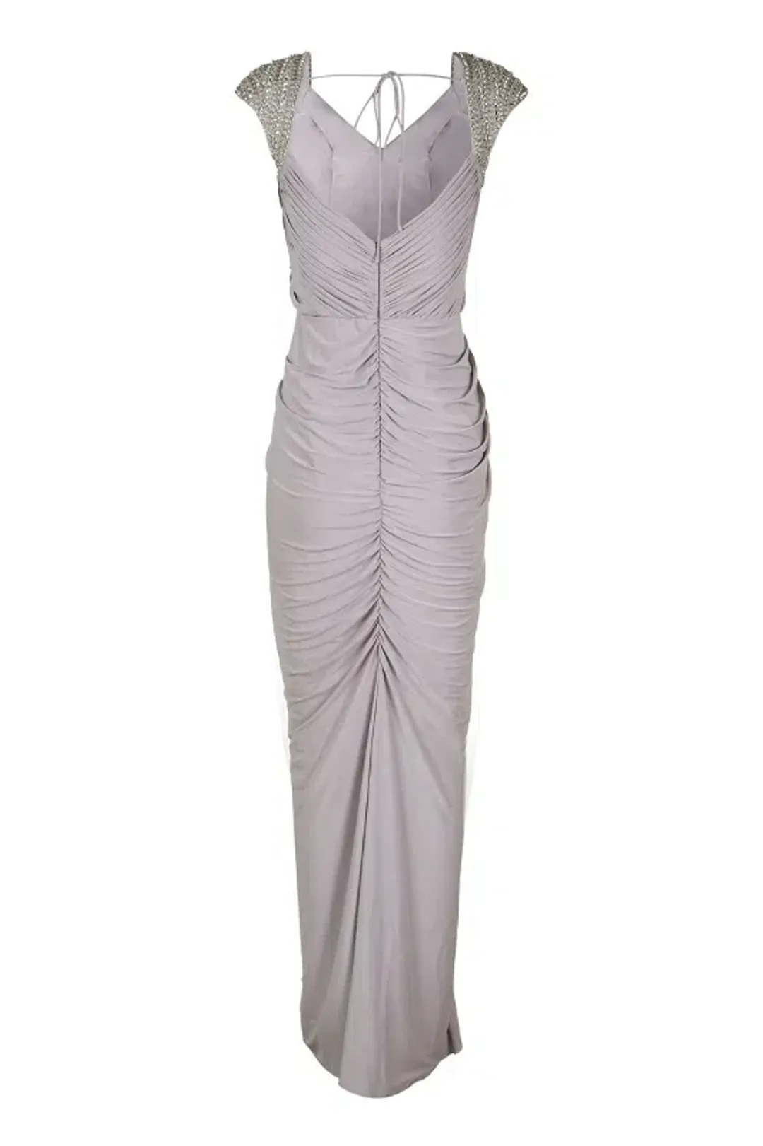 Sheike Parisian Maxi Dress Dove Grey Size 14 for rent on The Volte - main image