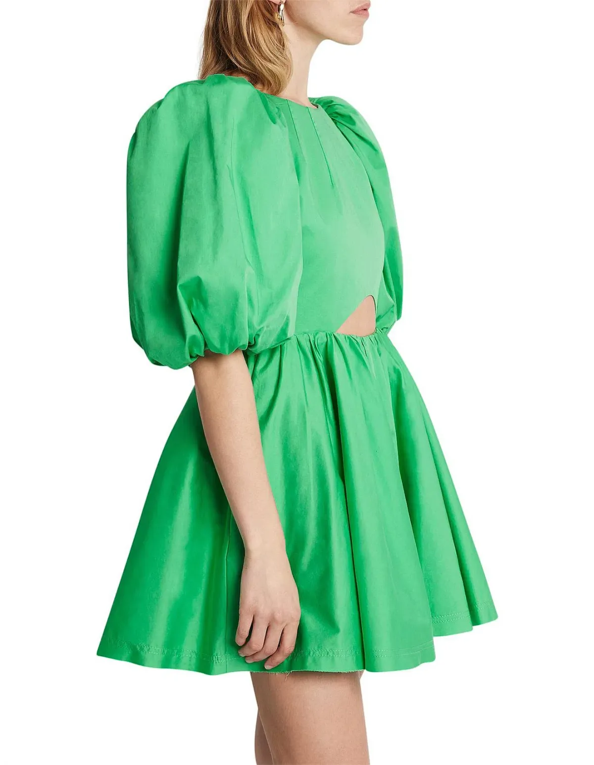 Aje Colette Abstract Cut Out Mini Dress Green Size 14 - Image 4