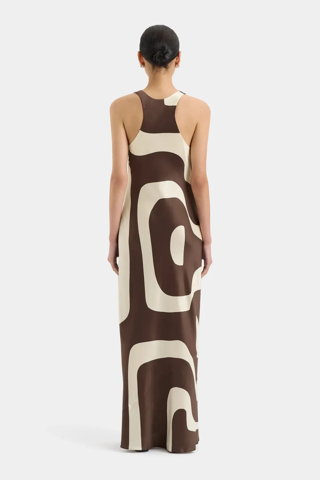 Sir the Label Freddie Scoop Neck Maxi Dress Poster Print Size 8 for rent on The Volte - main image