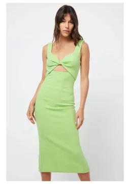 Mossman Perception Midi Dress Green Size 6 for rent on The Volte - image 1