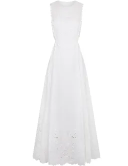 Lovaan Amelia Cutwork Embroidered Dress White Size 8 for rent on The Volte - image 3