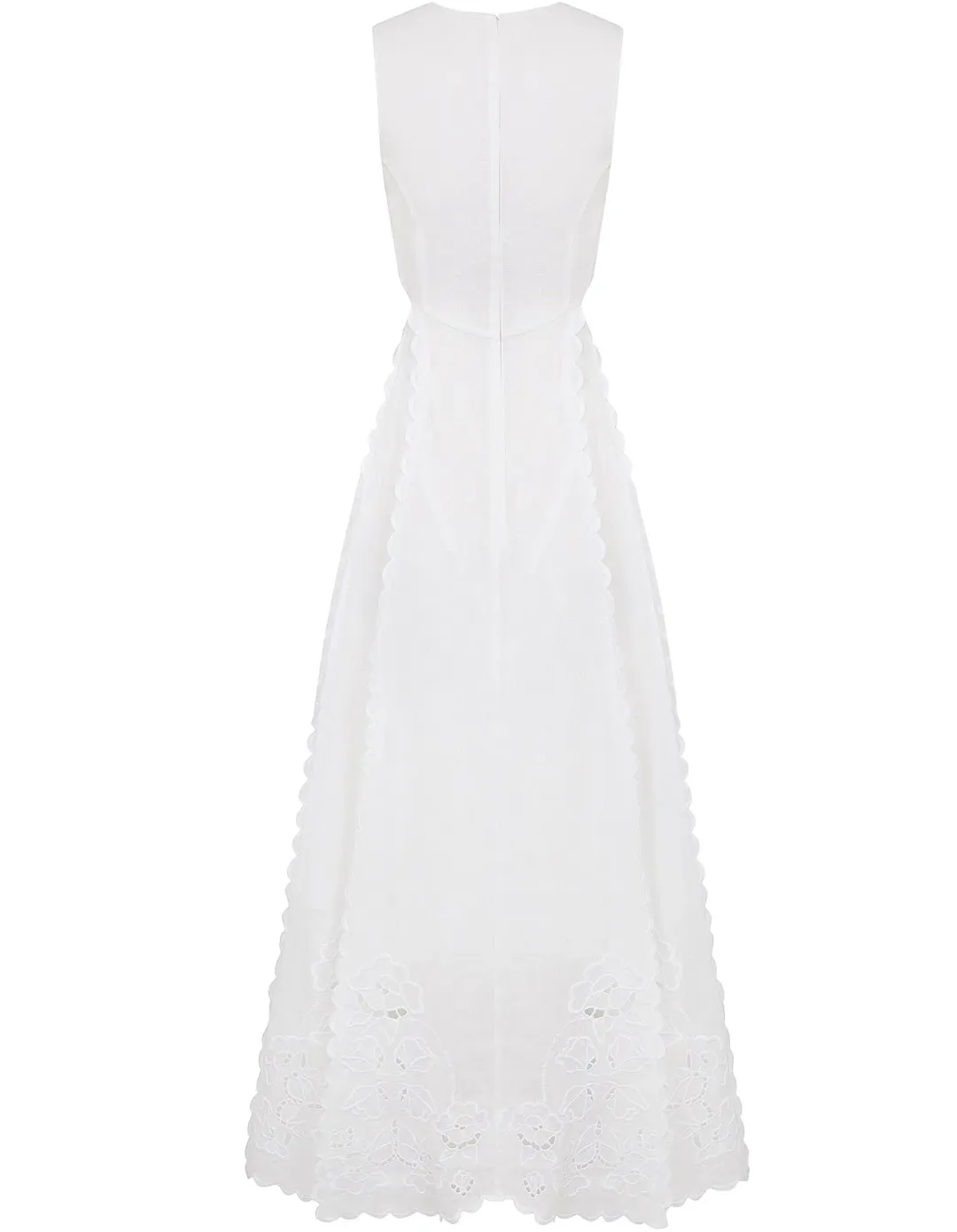Lovaan Amelia Cutwork Embroidered Dress White Size 8 for rent on The Volte - main image