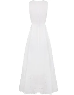 Lovaan Amelia Cutwork Embroidered Dress White Size 8 for rent on The Volte - image 4