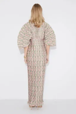 Sonya Moda Gianna Forever Dress Olive Pink Floral Size 8 for rent on The Volte - image 3