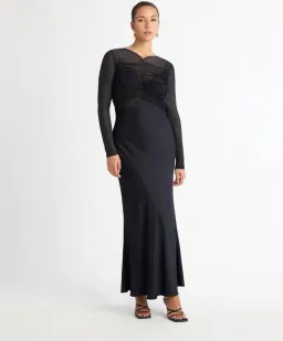 Sheike Eternity Maxi Dress Gunmetal Size 8 for rent on The Volte - image 1