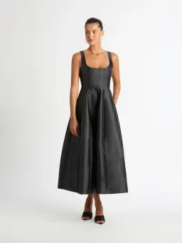 Sheike Karolina Midi Dress Black Size 12 for rent on The Volte - image 1