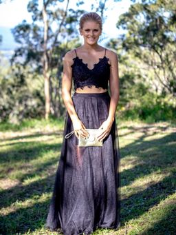 J'adore Black Dress - Top & Skirt Set Size 10 for rent on The Volte - image 1