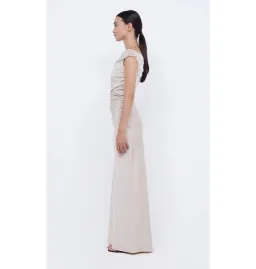 Bec & Bridge Eternity Off Shoulder Maxi Dress Sand Size AU 14 for rent on The Volte - image 3