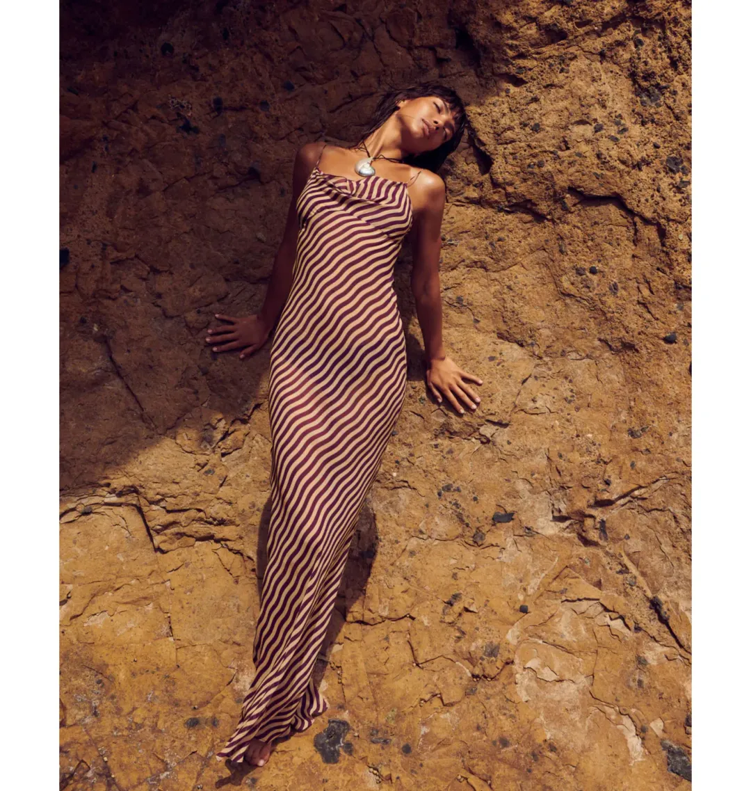 Rat & Boa Assisi Dress Burgundy Size AU 8 for rent on The Volte - main image