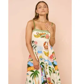 Alemais Paradiso Sundress in Print Size AU 8 for rent on The Volte - image 3