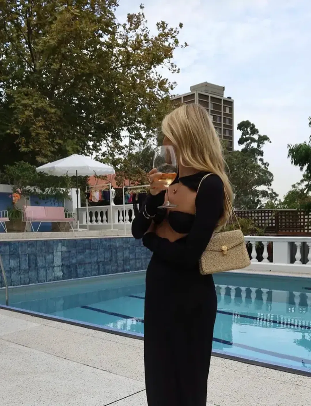 Sir the Label Eva Knit Midi Dress Black Size 0P / AU 6 for rent on The Volte - main image