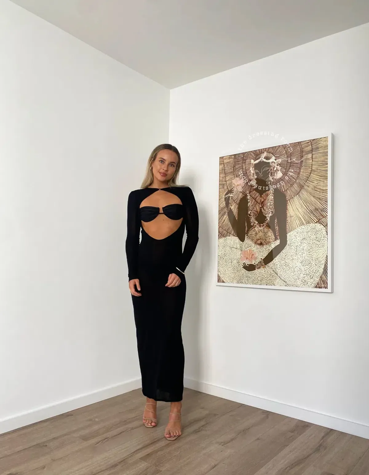 Sir the Label Eva Knit Midi Dress Black Size 0P / AU 6 - Image 8