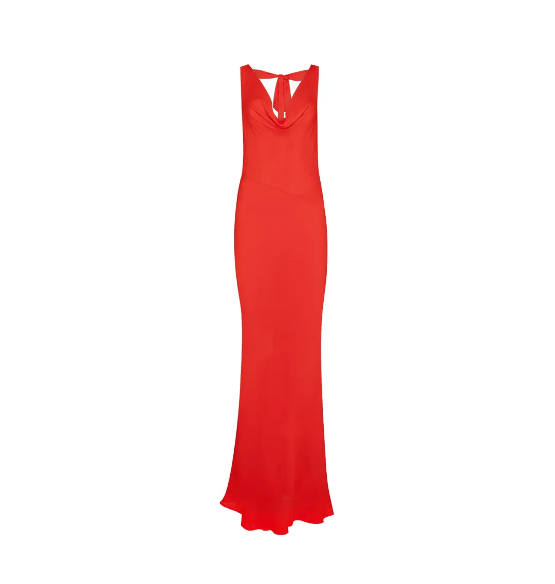 Isabelle Quinn Gracie Maxi Dress Red Size AU 10 for rent on The Volte - main image