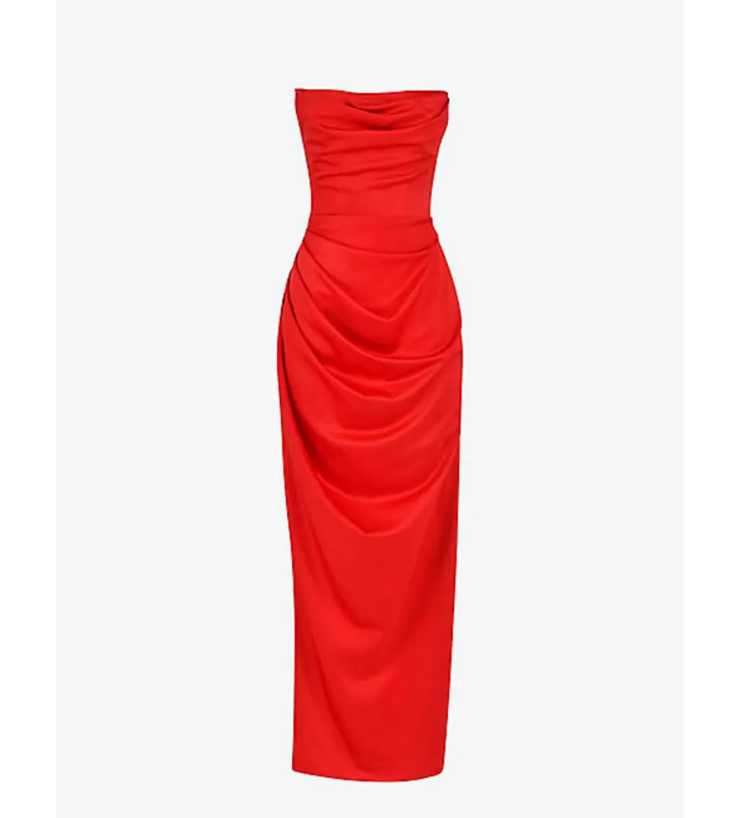 House of CB Adrienne Strapless Corset Maxi Dress Red Size 6 for rent on The Volte - main image