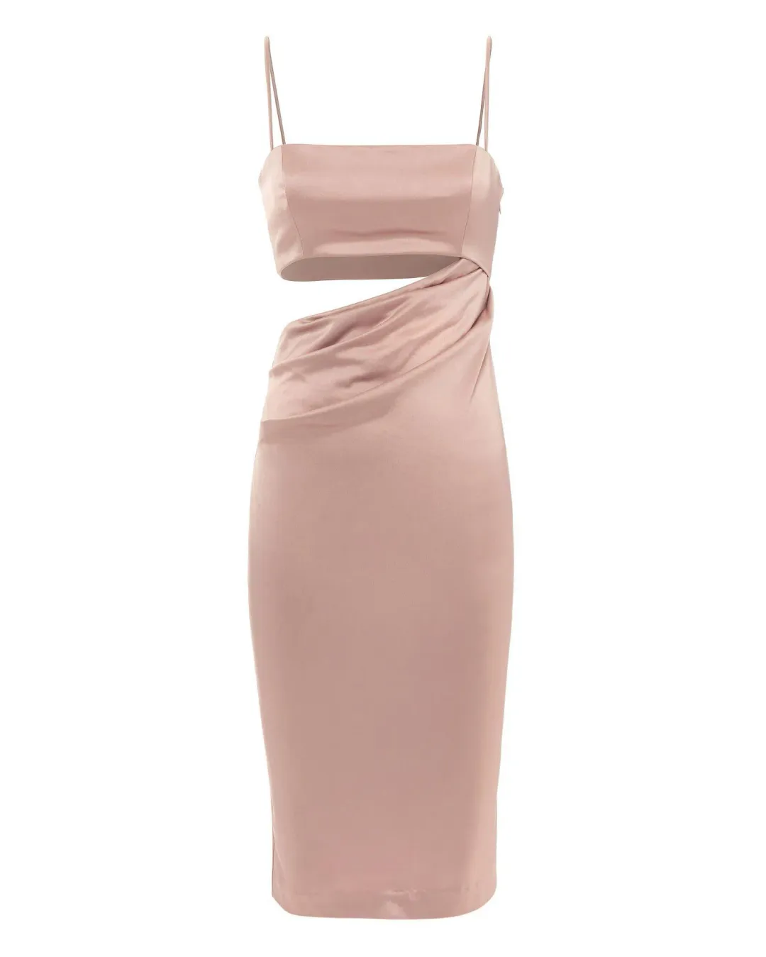 MISHA Selina Slip Dress Nude Champagne Size 6/XS for rent on The Volte - main image