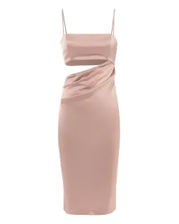 MISHA Selina Slip Dress Nude Champagne Size 6/XS for rent on The Volte - image 4