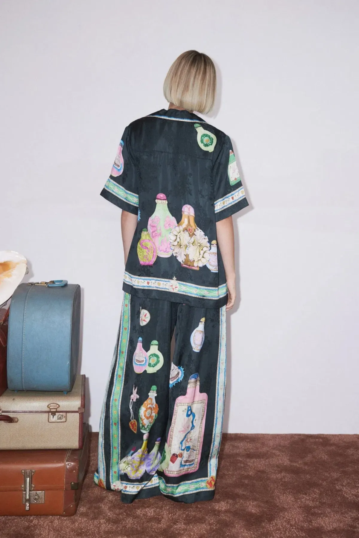 Alemais Royal Set Top and Pants Set Print Size 10 - Image 2