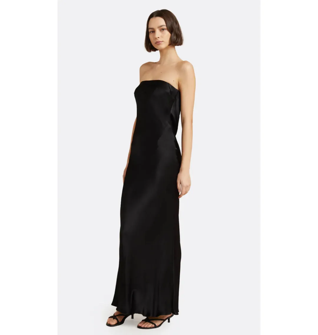 Bec & Bridge Moon Dance Strapless Dress in Black AU 6 for rent on The Volte - main image