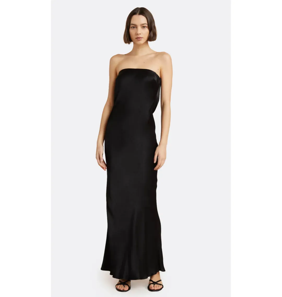 Bec & Bridge Moon Dance Strapless Dress in Black AU 6 for rent on The Volte - main image