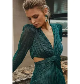 Sheike Millenium Dress Emerald Green Size AU 12 for rent on The Volte - image 3