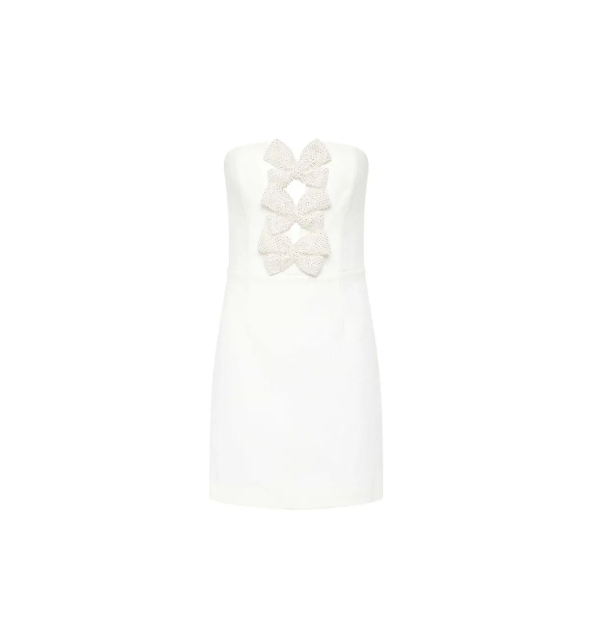 Rebecca Vallance Alicia Strapless Mini Dress White Size AU 8 - Image 4