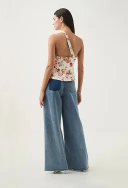 Aje Assemblage Asymmetric Top Flora Natura Size AU 10 for rent on The Volte - image 3