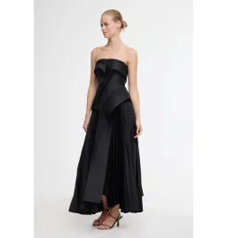 Acler Hammil Midi Dress Black Size AU 8 for rent on The Volte - image 2