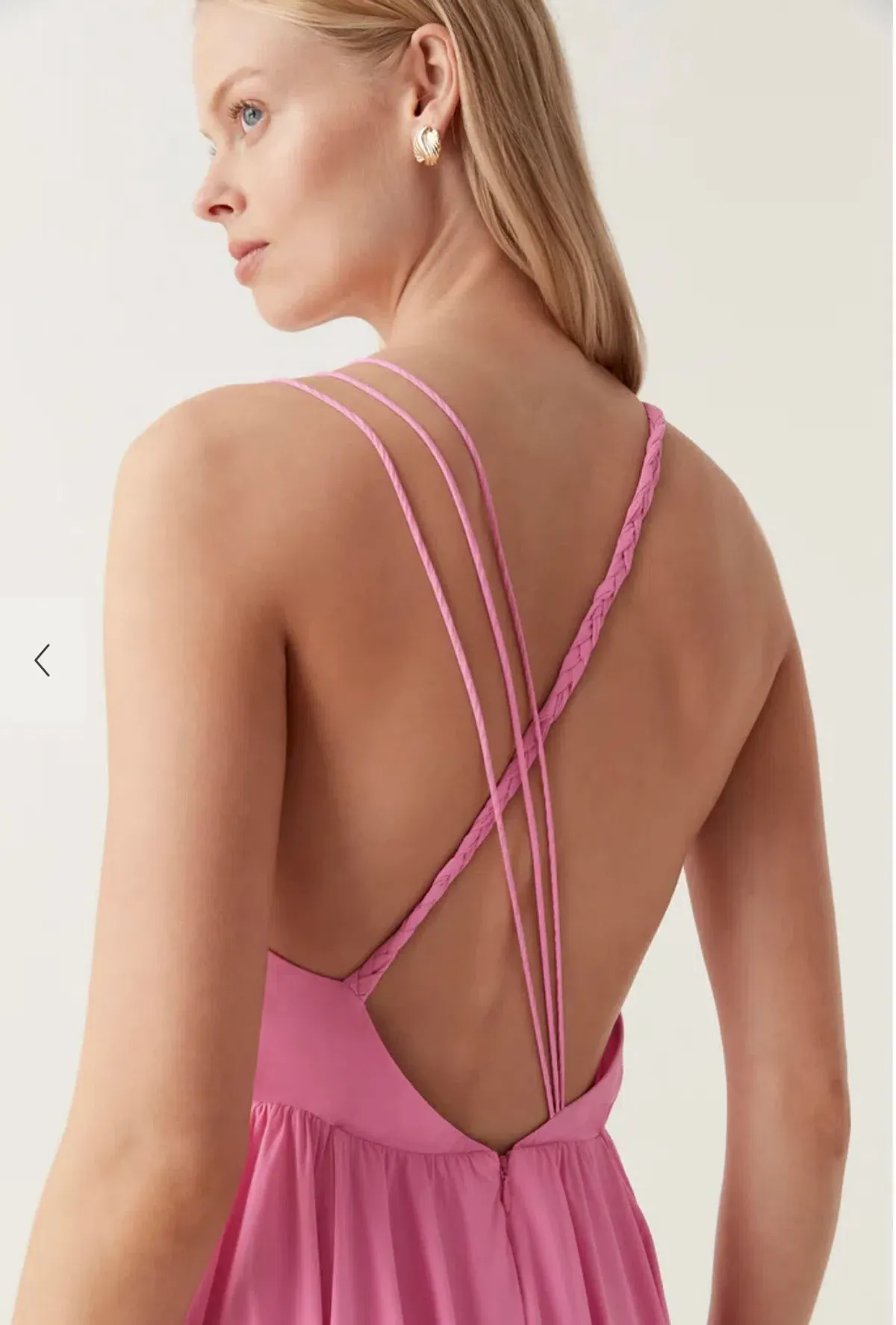 Aje Vellum Maxi Dress Cerise Pink Size 12 - Image 4