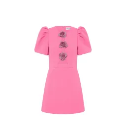 Rebecca Vallance Aubree Flower Mini Dress Pink Size 8 for rent on The Volte - image 6