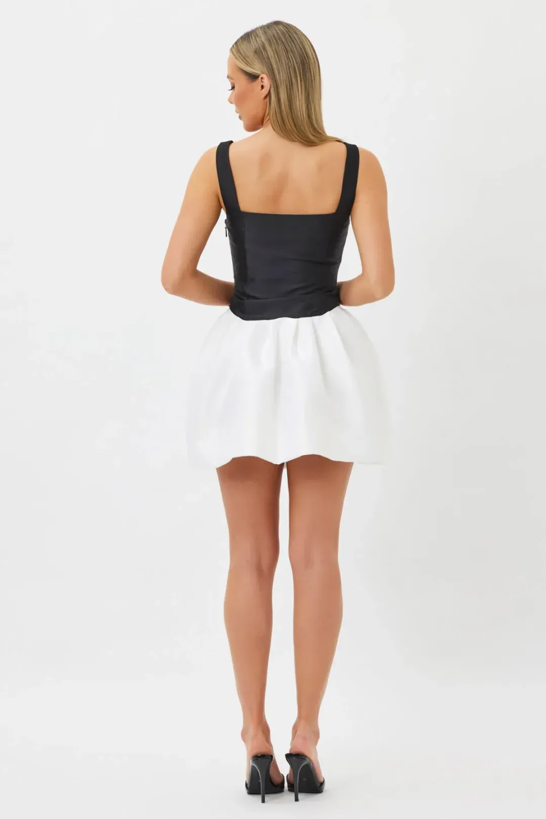 Bianca & Bridgett Alba Mini Dress Black/White Size 8 for rent on The Volte - main image