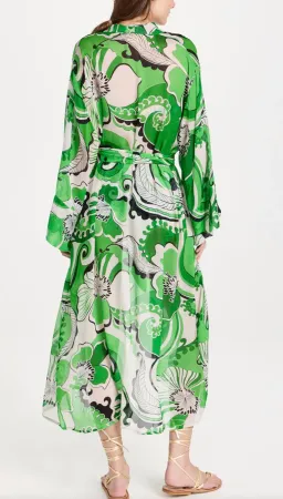 Cin Cin Oracle Sheer Robe Dress Fern Size 10/M for rent on The Volte - image 3