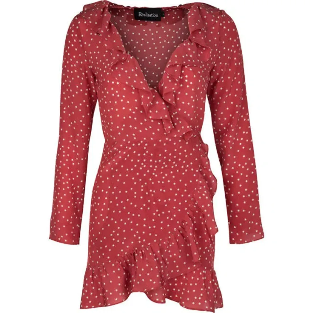 Realisation Par The Diane Mini Dress Red Star Size S / AU 8 for rent on The Volte - main image