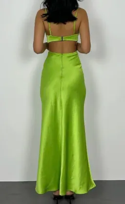 Bec & Bridge Veronique Maxi Dress Lime Green Size 8 for rent on The Volte - image 3