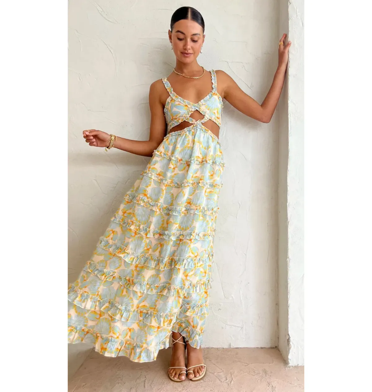 Issy Felix Dress In Pearl Size AU 8 - Image 1