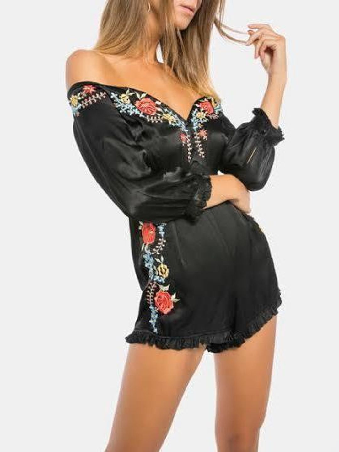 Alice McCall Sweet Nothings Black Playsuit Size 6 for rent on The Volte - main image