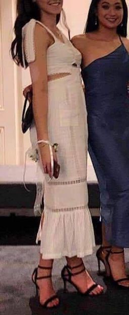 ALICE MCCALL Foreign Affairs Midi Dress Porcelain White Size 10 for rent on The Volte - image 4