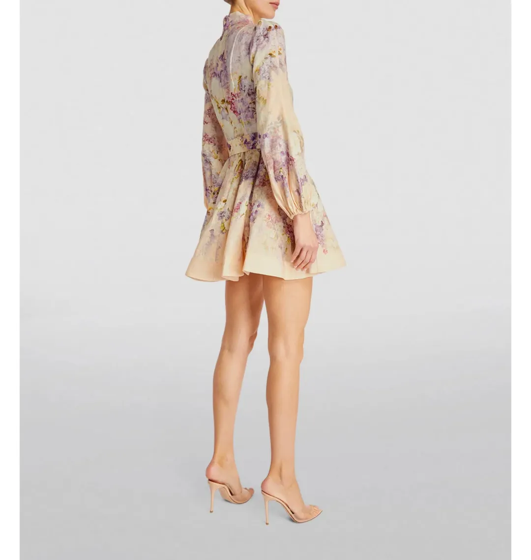 Zimmermann Lyrical Buttoned Mini Dress Floral Size 3 / AU 14 for rent on The Volte - main image