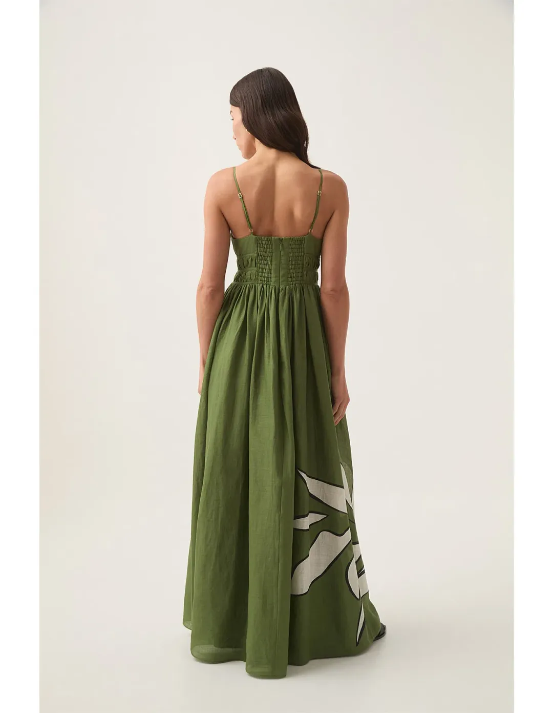 Aje Planetary Maxi Dress in Abstract Fern Size AU 8 for rent on The Volte - main image