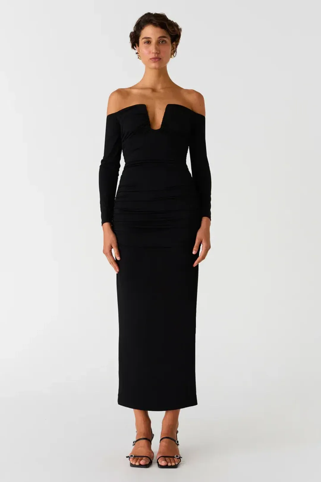 Misha Raelynn Dress Black Size 12 for rent on The Volte - main image
