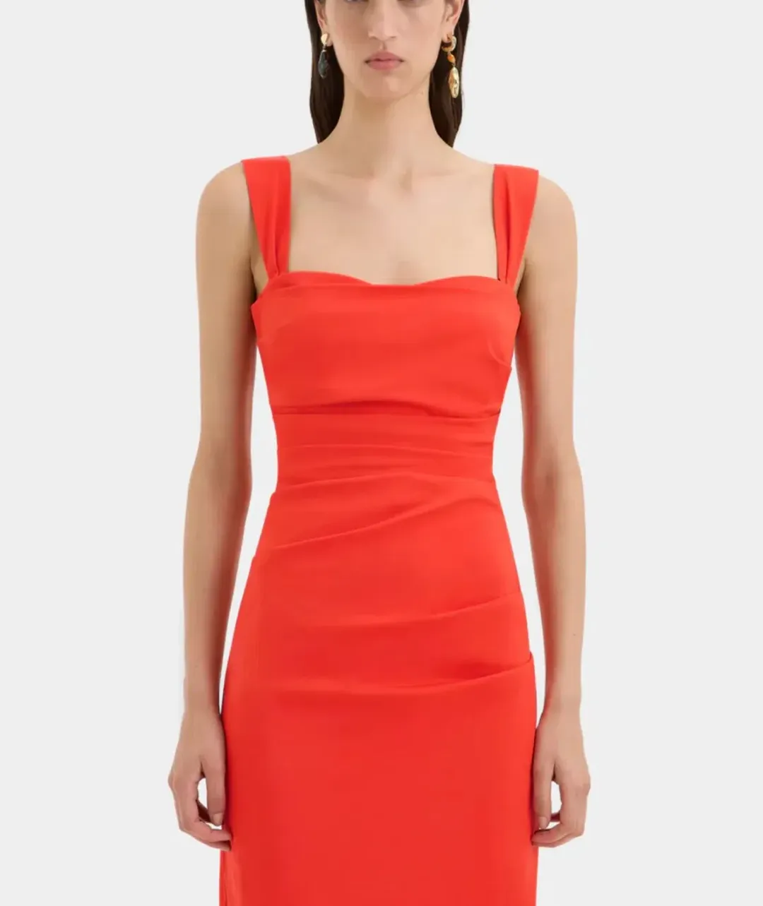 Sir the Label Dahlia Balconette Gown Tangerine Size 3 / Au 12 for rent on The Volte - main image