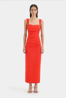 Sir the Label Dahlia Balconette Gown Tangerine Size 2/Au 10 for rent on The Volte - image 1