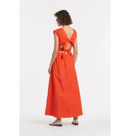 Sir The Label Anja Tie Midi Dress Red Size 0 / AU 6 for rent on The Volte - image 4