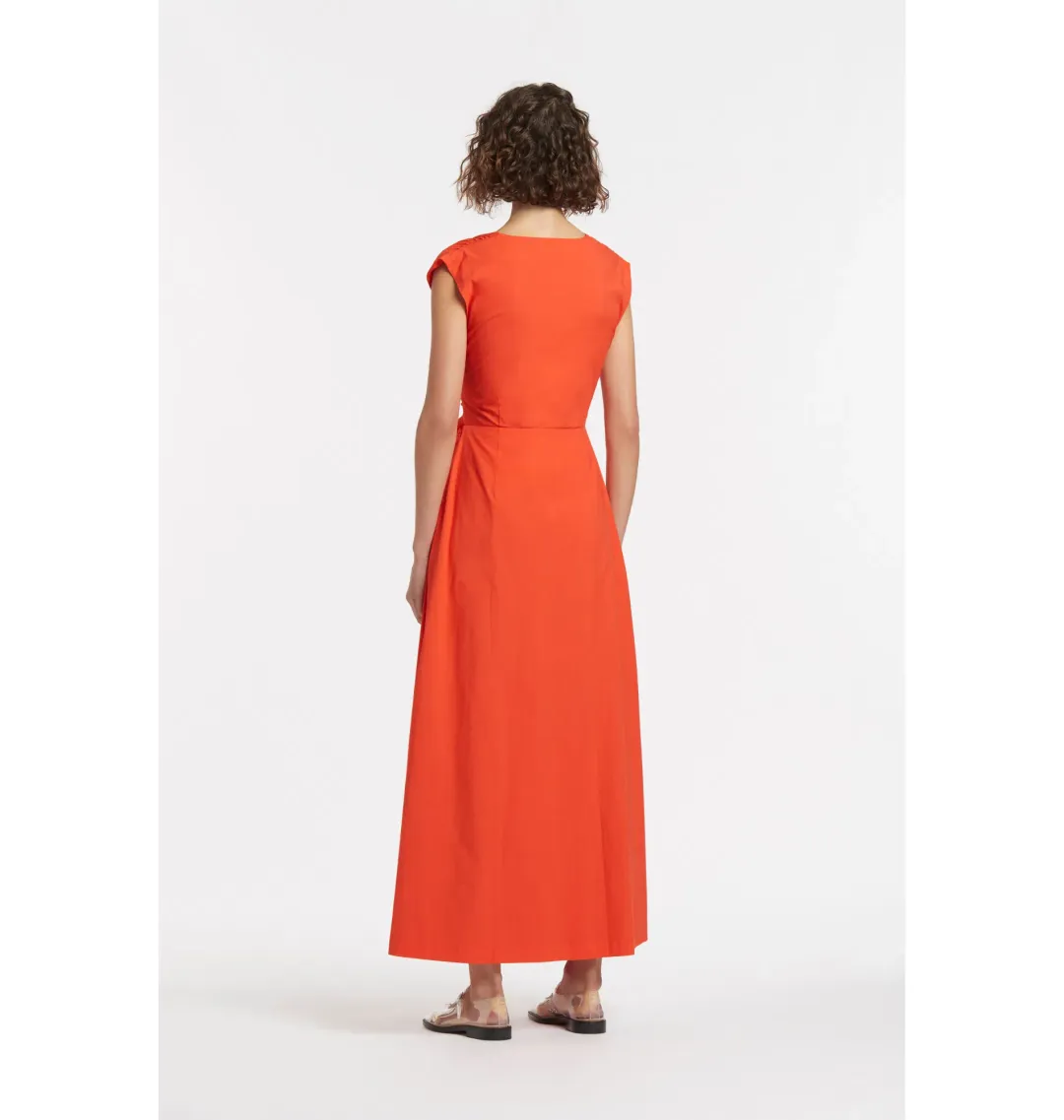 Sir The Label Anja Tie Midi Dress Red Size 0 / AU 6 for rent on The Volte - main image